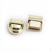 DIY Bag Lock Metal Tongue Lock Clasp Bag Buckle Lock Accessories for Purse Tote