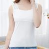 Krajkové tílko Dámské oblečení Spodní košilka Venkovní v létě a Štíhlý top bez rukávů