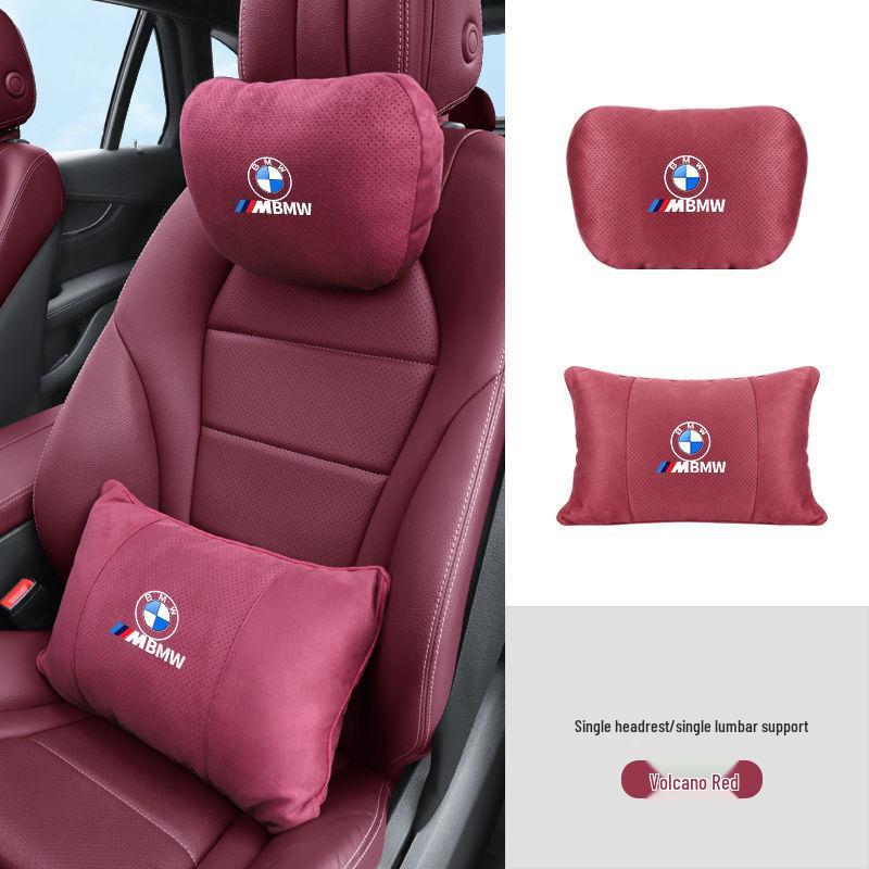 Compatible with BMW 5, 7 Series, X1, X3, X5 car seats, featuring headrest, lumbar, and neck support pillows.