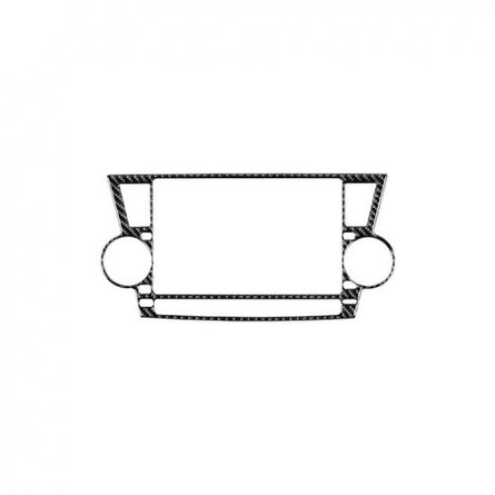 For Toyota Highlander Carbon Fiber Interior Navigation Systerm Cover Trim 1pcs