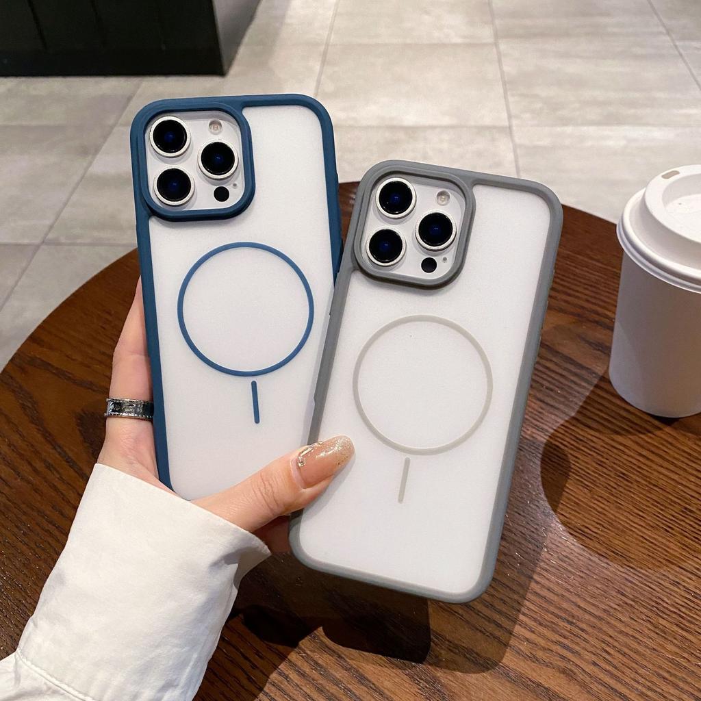 Thin Matte Magnetic Absorbing Mobile Phone Case 13 Suitable for IPhone 15 Promax Protective Case 14 Apple 16plus Case