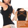 Camisola moldeadora para mujer con sujetador incorporado y control de abdomen de alta compresión, tirantes finos, camisetas sin mangas, moldeador corporal adelgazante, ropa interior para pérdida de peso