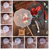 Floral Pattern Embroidery Fan Silk Silk Fan Vintage Chinese Style Fan  Hanfu Accessory