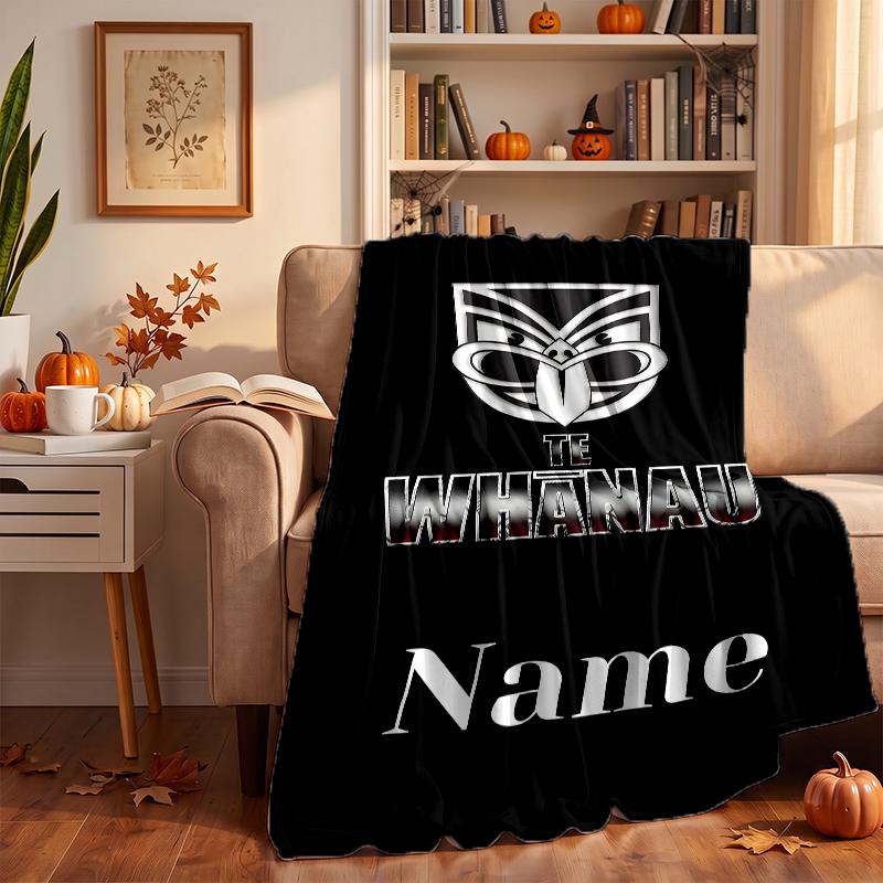 New Zealand Warriors Custom Flannel Blankets Soft Warm Cozy Throws for Home Decor Holiday Gifts