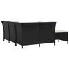Vidaxl 4-Piece Lounge Set With Cushions, Poly Rattan