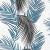 3D American Rural Palm Leaves Wallpaper Bedroom Living Room TV Sofa Background Wallpaper Retro