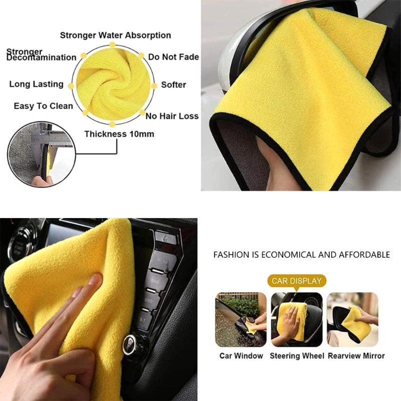 Car Cleanings Set Car Set for Interior and Exteriors Car Washing Set with Brushes Polishing Sponges Cleanings