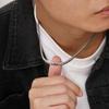 Flat Cuban Chain Necklaces for Men Boys,45-50CM Stainless Steel Chain Link Choker,Stylish Men Accessories Jewelry Gifts
