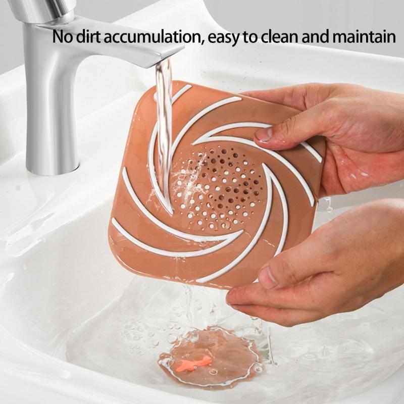 4pcs Soft Twist Sink Soaking Pool Sewer Stoppers Odor Prevention Impermeable Elastomer Multiple Tone