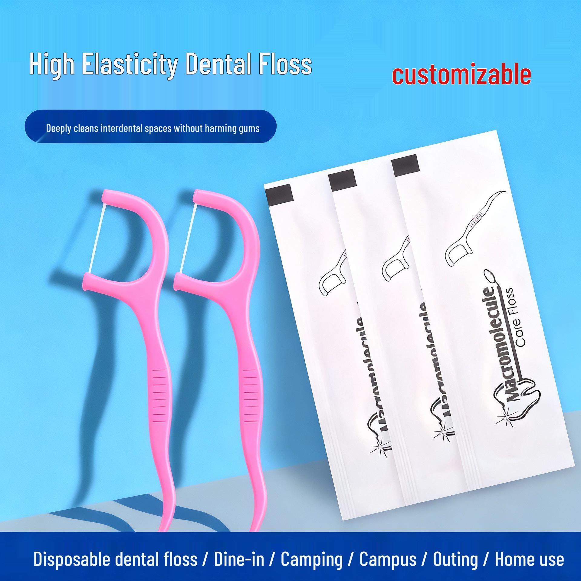 Individually Packaged Ultra-Fine Double-Ended Floss Sticks - Family Pack for Adults