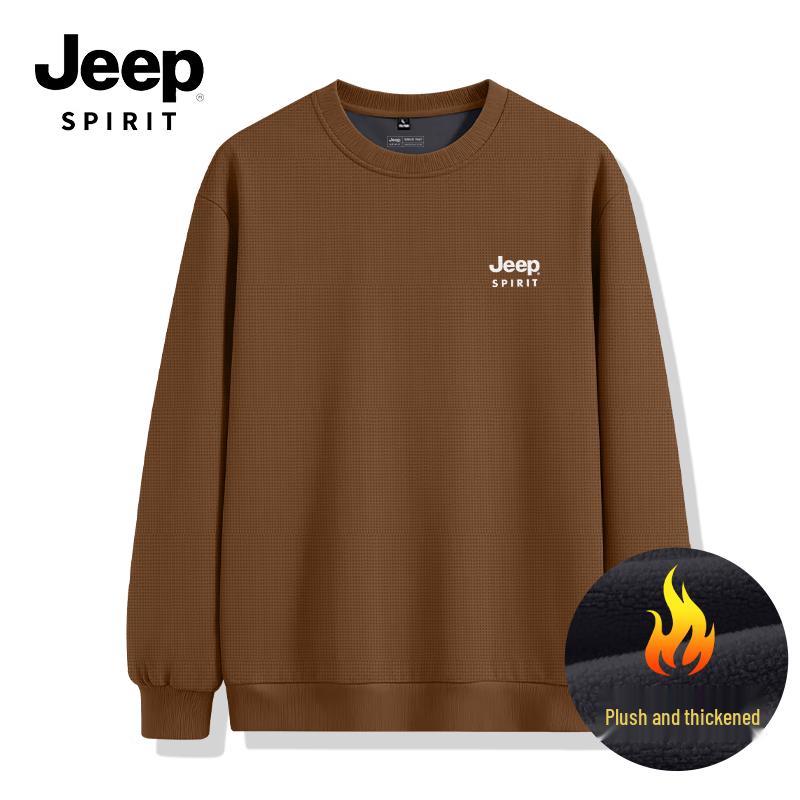 

JEEP SPIRIT Men s Heavyweight Fleece-Lined Pullover Sweatshirt 4XL
