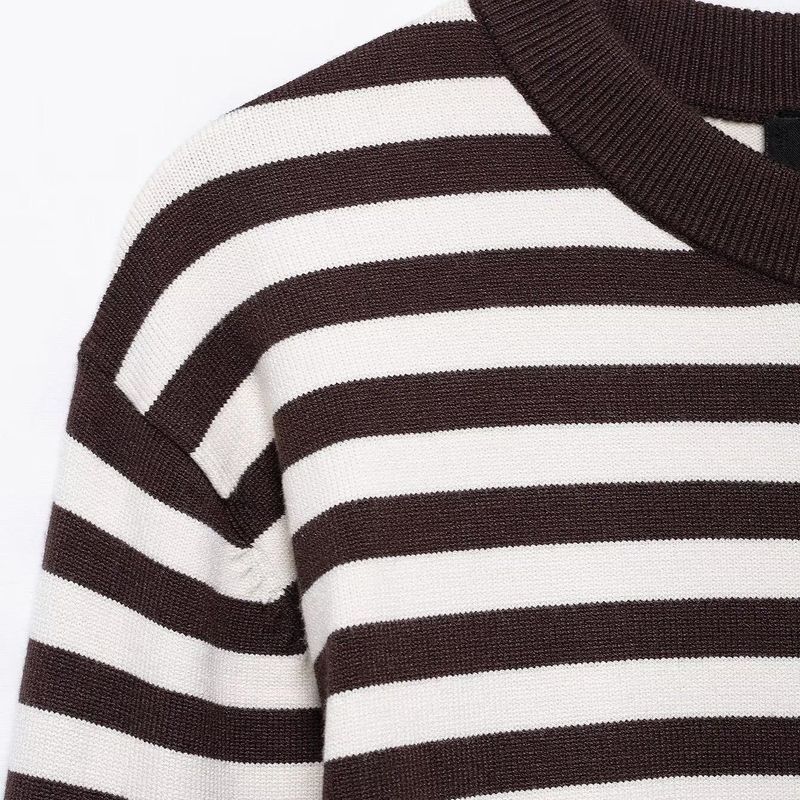 Kaslead New Arrival Women's Clothing Fashion Style Knitting round Neck Long Sleeves round Neck Long Sleeve Short Coat 5536019