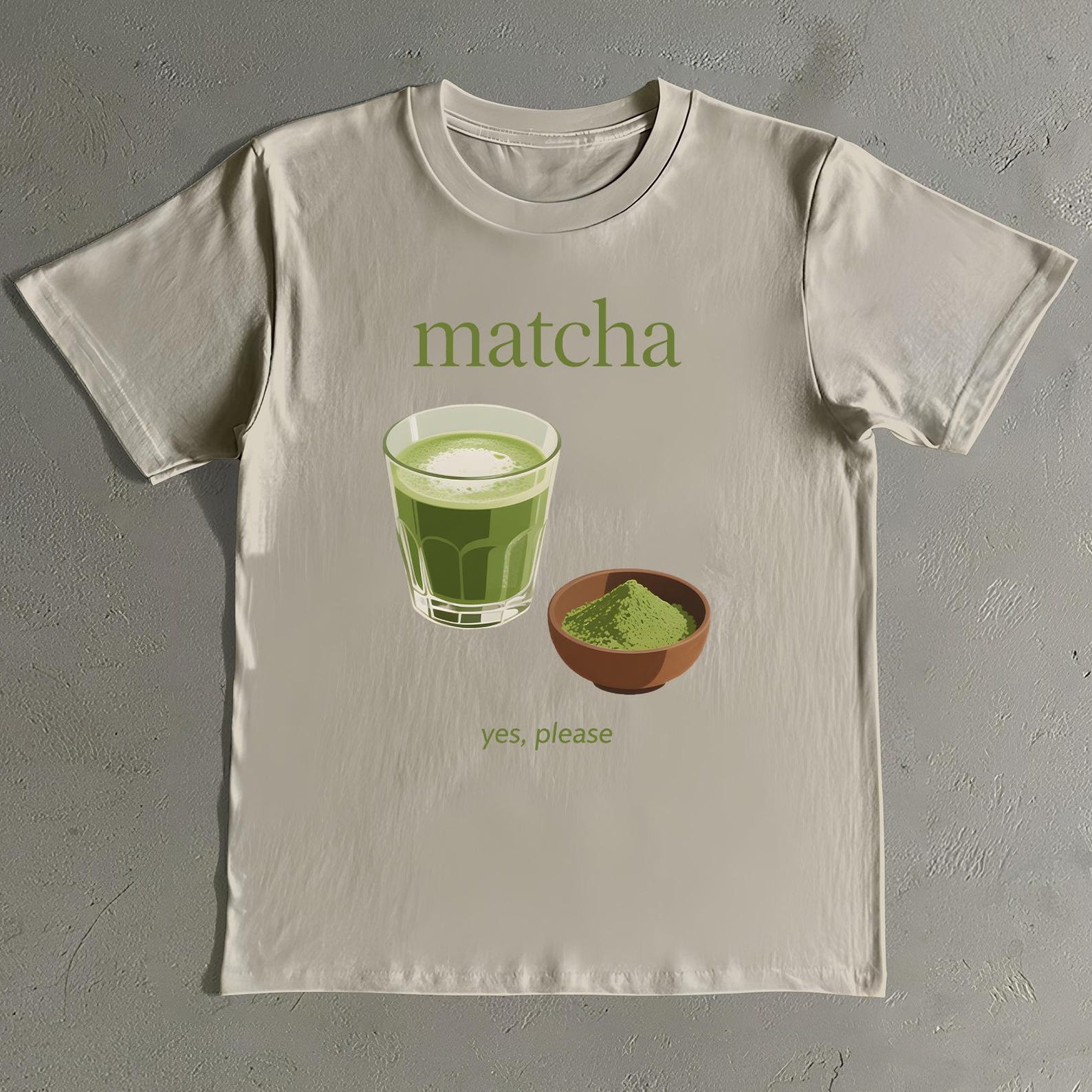 Retro Matcha Shirt - Matcha Yes Please T-Shirt - Unisex Heavy Cotton Tee S
