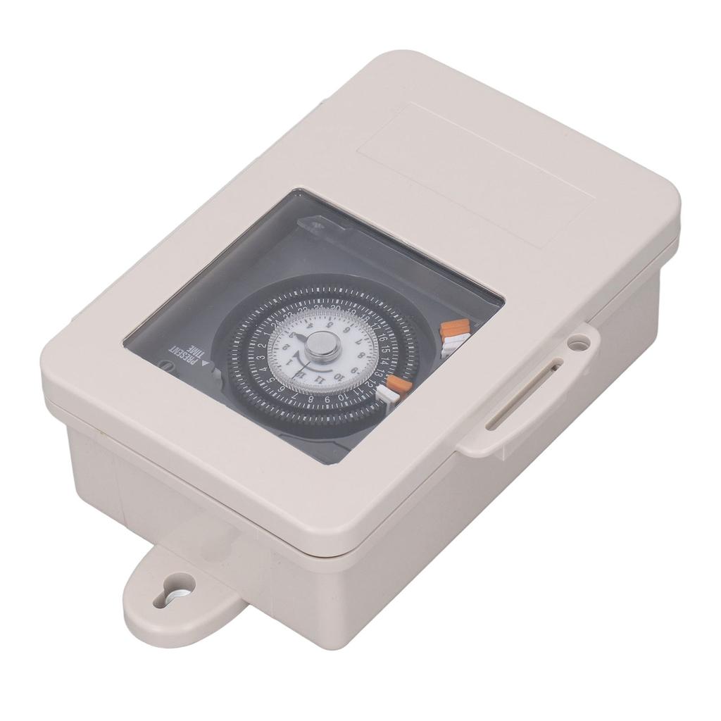 Mechanical Timer Switch IP53 Rainproof 24H Cycle Time Relay 30A 250VAC Contact Capacity 100?240VAC