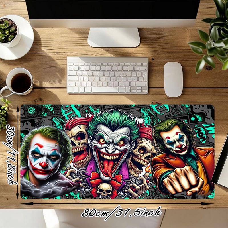 Joker Art Xl Gaming Mouse Pad Nonslip Rubber Base Stitched Edge Waterproof Desk Mat For Pc Laptop Gamer Office Computer Accessories C929666