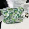 Elegant Jacquard Clutch Cosmetic Bag for Women, Large Capacity - Ideal for Travel, Touch-Ups, and Storage