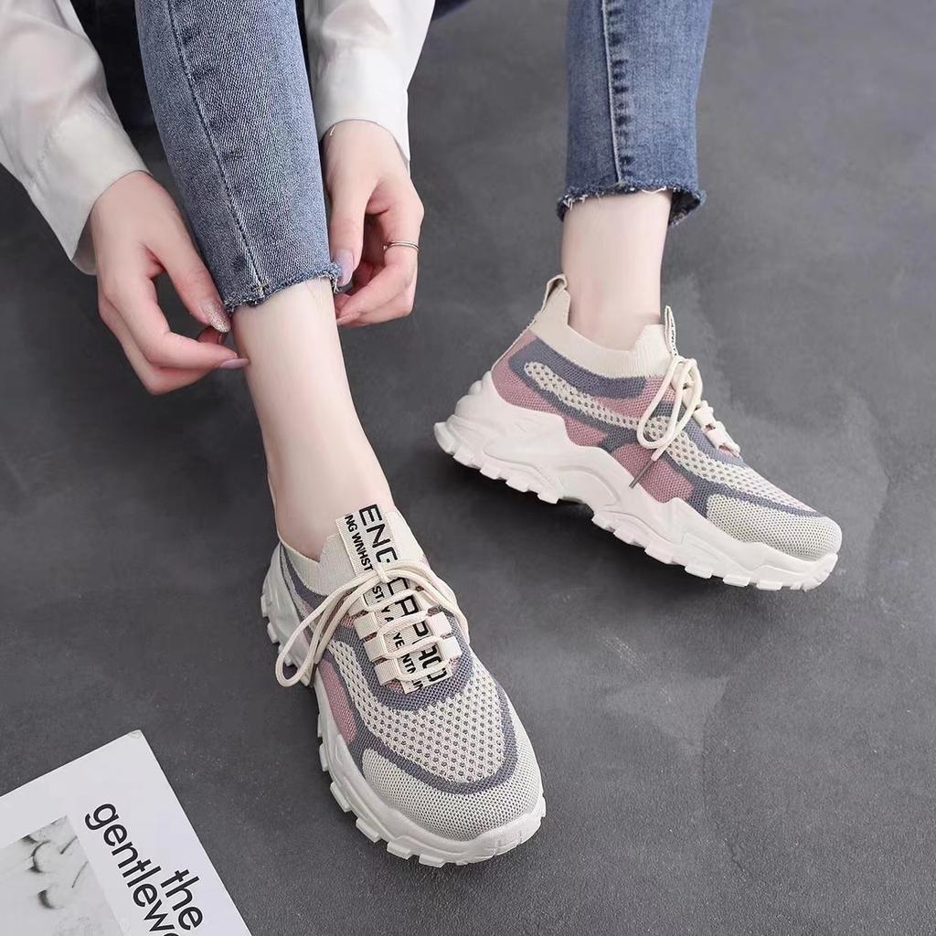 Sneakers Women Platform Flat Shoes Woman Shoes Green Casual Trainers Ladies Chunky Sneakers Women Shoes