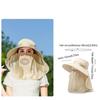 Wide Brim Sunshade Sun Hat Lightweight Breathable Women Picking Tea Hat Face Cover UV Protection Neck Flap Hat Summer Season