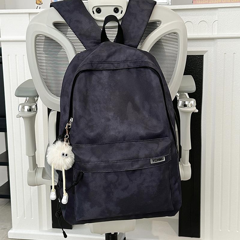 Schoolbag retro schoolbag male college students simple large capacity backpack female versatile computer travel junior high school backpack tide