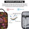 Red Paisley Mandala Lunch Box Portable Insulated Lunch Bag Reusable Cooler Bento Tote Bag for Women Men Work Picnic Hiking