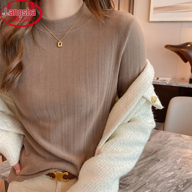 

Женский термотоп с начесом Langsha с воротником-стойкой и длинными рукавами L