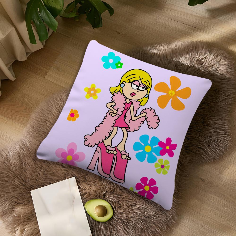 Cartoon Christmas L-Lizzie M-McGuire Girl cushion For Bedroom Car Coffee Shop Room and Living Room Sofa Decorative PillowCover 65cmx65cm