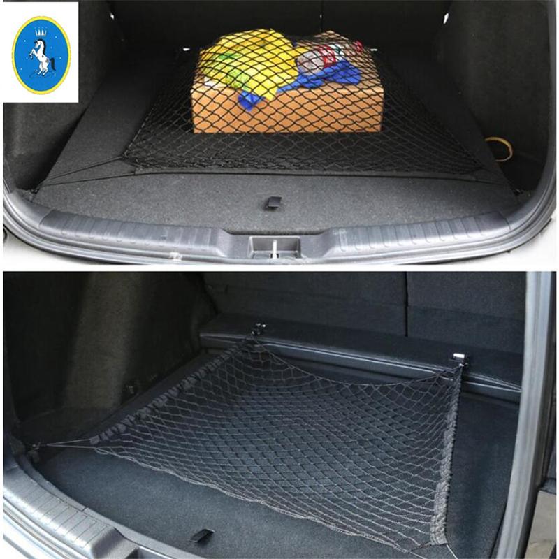 Fit For Honda CRV CR-V 2017 - Car Trunk Rear Storage Cargo Luggage Elastic Mesh Net Holder With 4 Hooks Pocket Accessories
