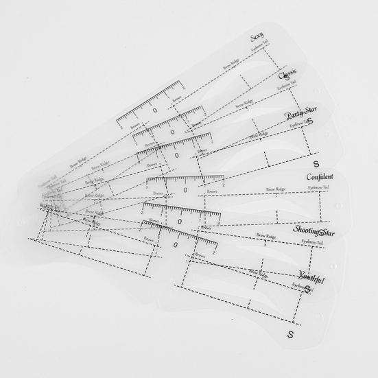 1 Ensemble de Pochoirs à Sourcils avec Corde Reutilisable Guide de Cartographie des Sourcils pour Femmes Outils Modèle de Mise en Forme DIY
