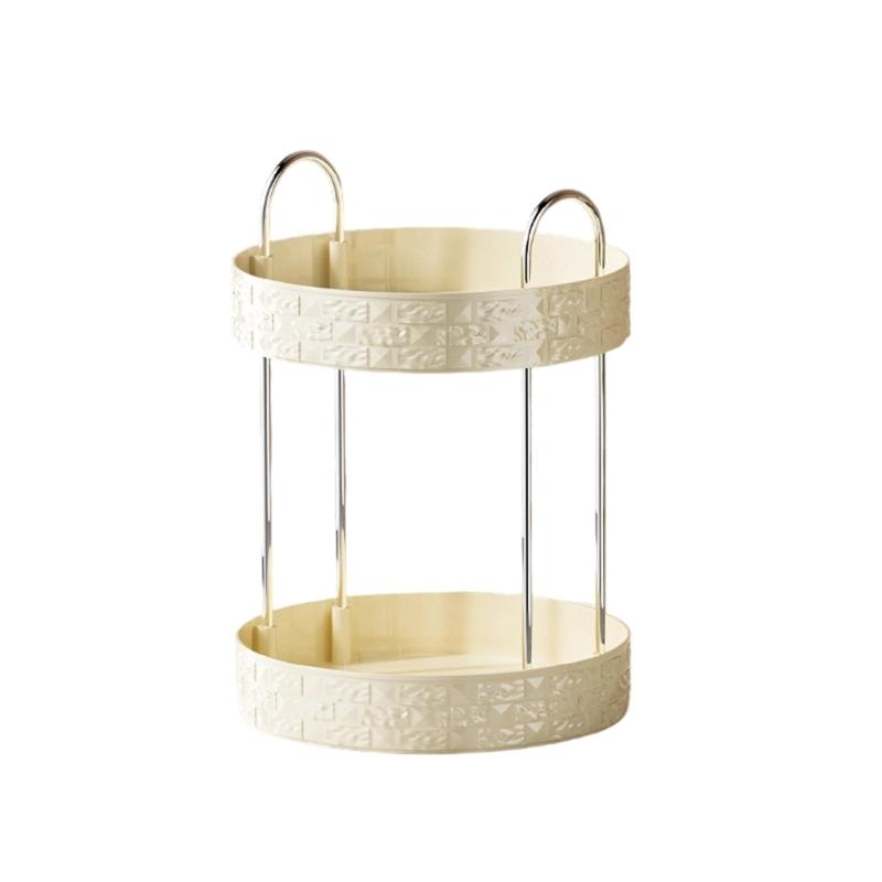 360 Degree Rotating Storage Tray Cosmetic Accessories Organiser Kitchen or Bathroom Organization Solution
