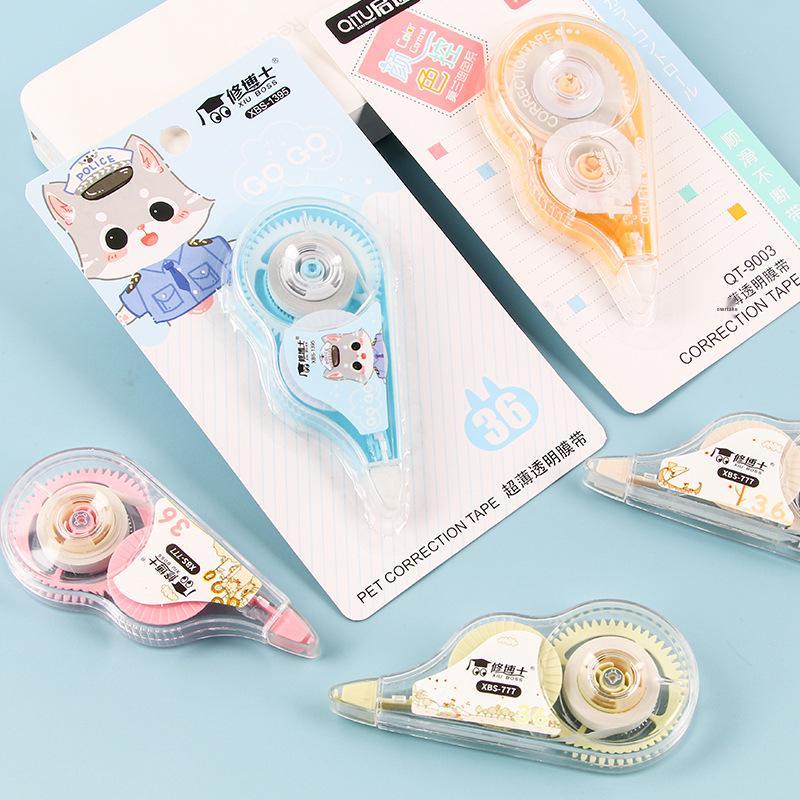 Kreatives Cartoon Korrekturband-Set - Große Kapazität 72m, Niedliches Mädchenhaftes Design, Perfekt für Schüler und Schreibwarenliebhaber