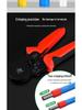 Cold-Pressed Wire Terminal Set with Tube & Pin-Type Copper Connector Crimping Pliers