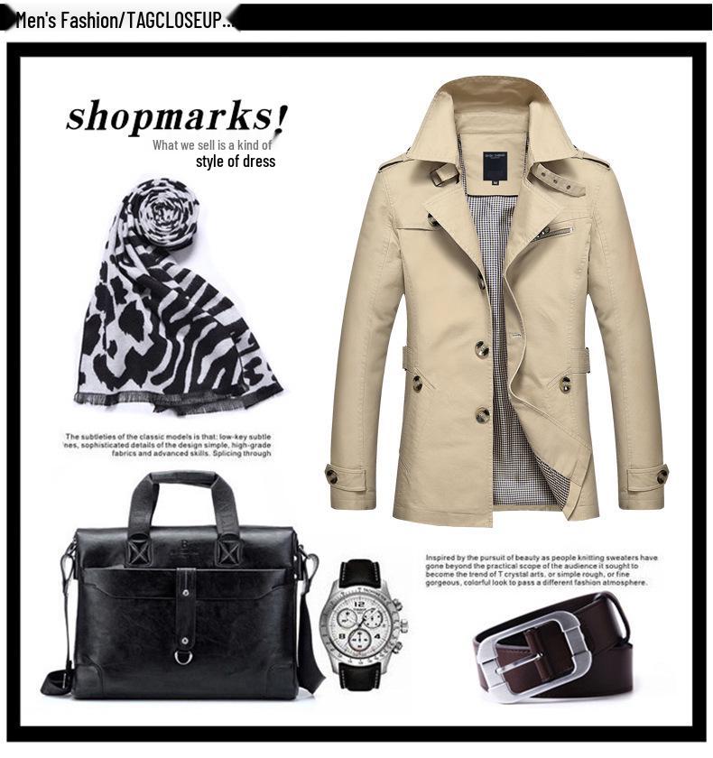 Pánská podzimní ležérní praná bunda střední délky