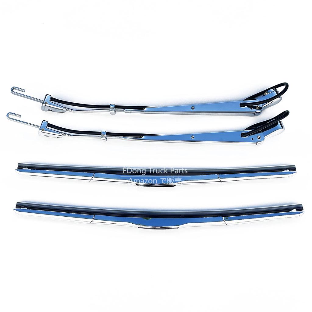 Mitsubishi Fuso Bluetec Canter Chrome Wiper Arm Blade Set Truck Accessories Exterior Truck Parts (Wide Vehicle) &