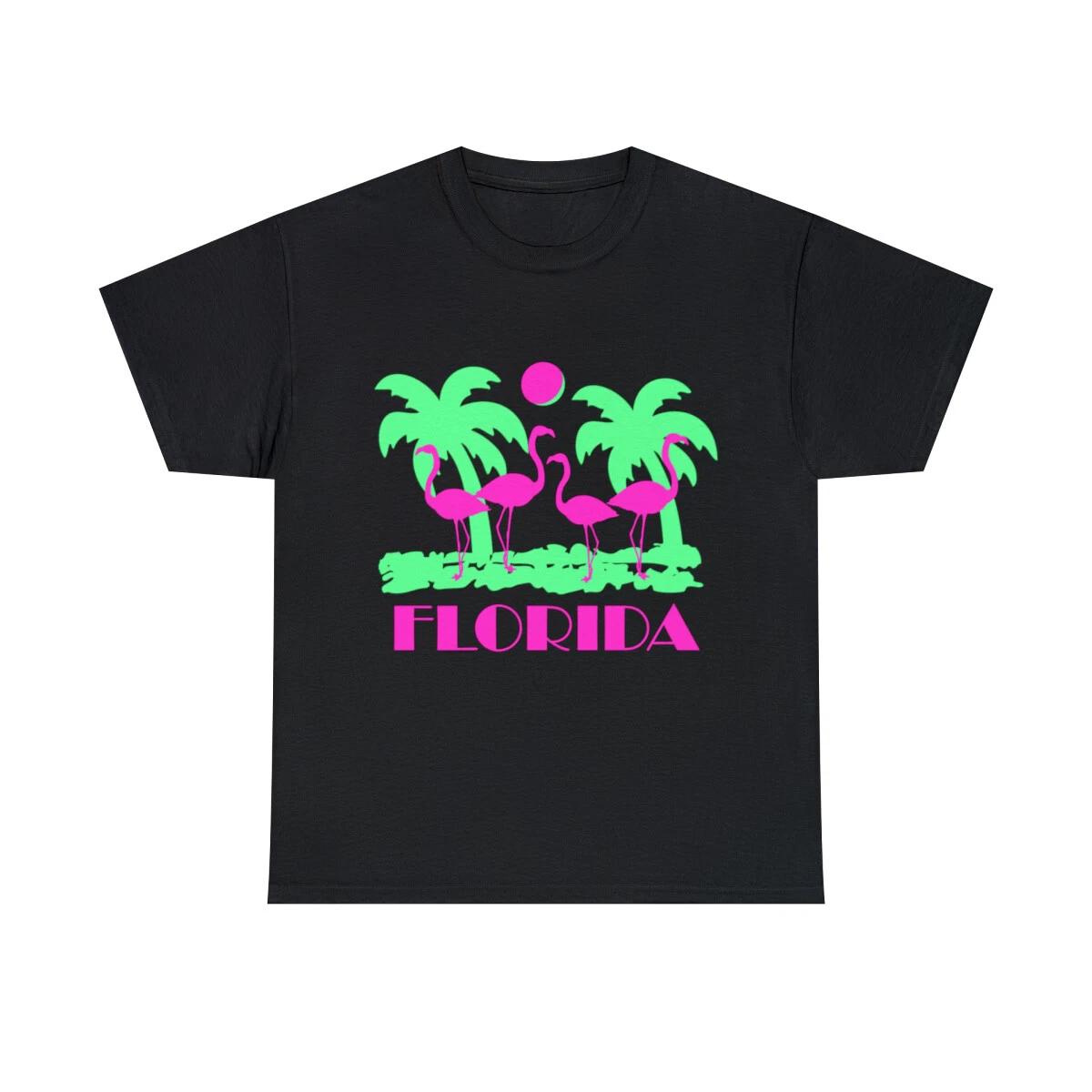 Florida Flamingos Graphic Tee Shirt, S-5XL S
