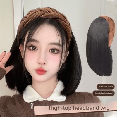 Natural Synthetic Headband Hair Extension Wig Clip New Hair Band  Women