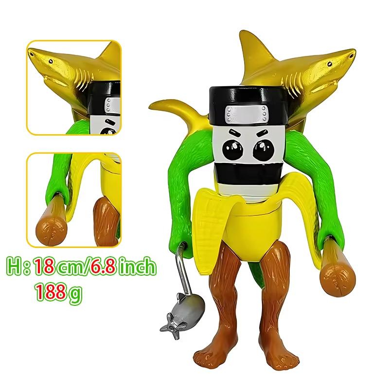 LEUK Tung Tung Tung Sahur Tralalero Tralala Italiaans Hersenkronkel Monster Fusie Editie Anime Actiefiguur Cartoon Sierobject Speelgoed Cadeau