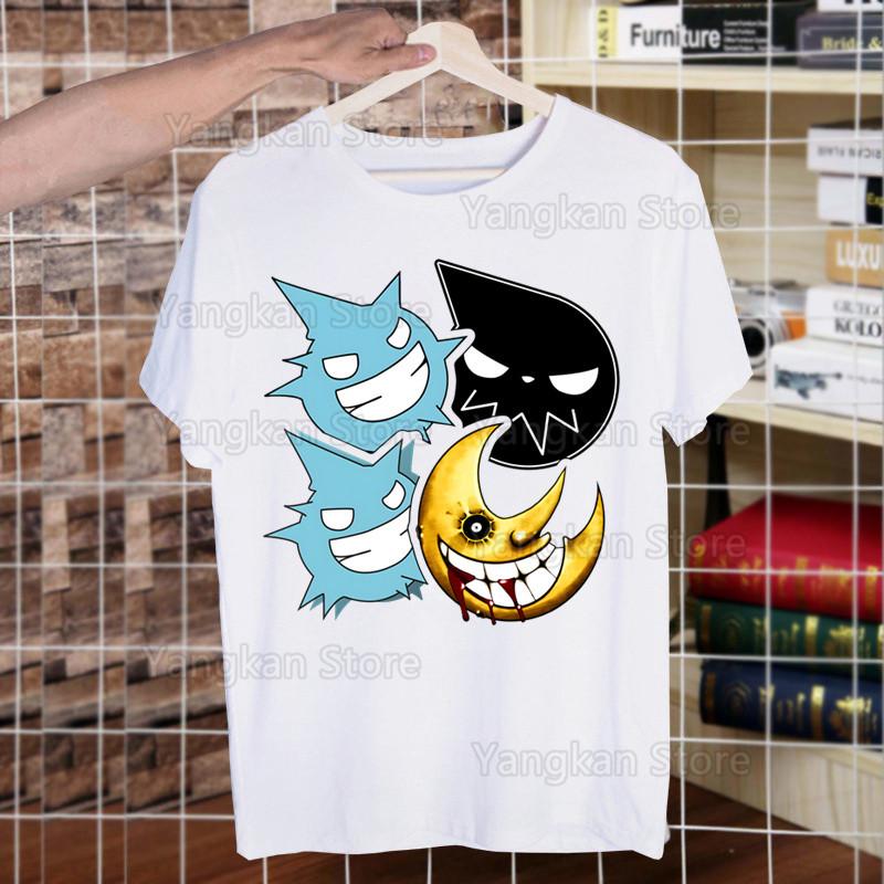 Soul Eater Anime Manga Ohkubo Shinigami Funny T Shirt Men New Casual Short Sleeve Tshirt Homme Manga Unisex T-shirt Tees