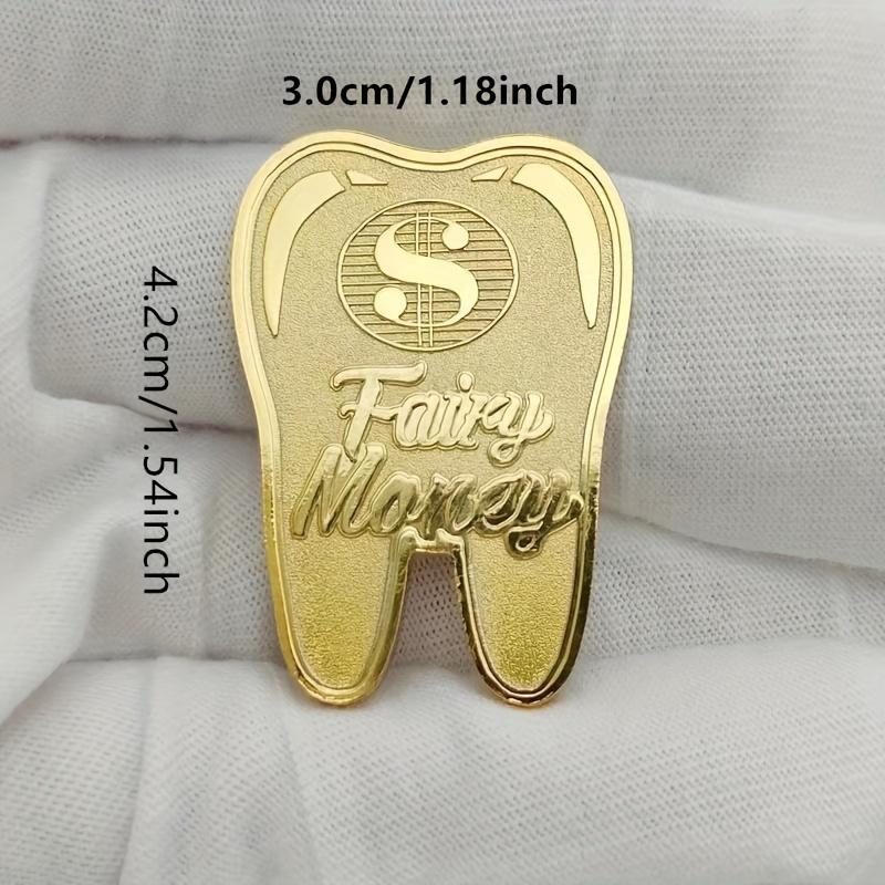 Fatina dei Denti Cambiare i Denti Monete d'Oro Regalo per Bambini Bambini Che Cambiano i Denti Monete da Collezione Monete Placcate Oro