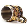 Vintage Medieval Steampunk Dragon Mug Stainless Steel Coffee Cup Metal Mechanical Loong Beer Cola Drinks Tools Men Office Gifts
