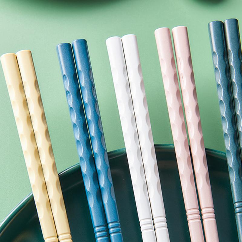GIANXI Chinese chopsticks Sushi Sticks Reusable Japanese Chopsticks Healthy Alloy Tableware Food Multi color Chopsticks set