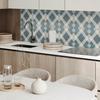 Decorative Self-Adhesive Vinyl Wall Panel 100x50 Cm Geometric Diamond Pattern