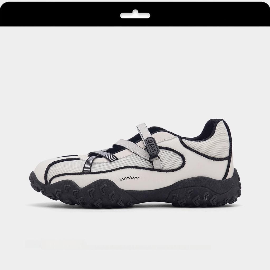 Sports Style Platform Mary Jane Shoes Women's Summer 2025 New Leather Retro Single Shoes Casual Ballet Sandals