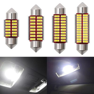 10X Festoon 31mm 36mm 39mm 41mm LED Žárovka C5W C10W Super Jasná 4014 SMD Canbus Bez Chyb Auto Interiér Stropní Světlo Styling Auta