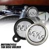 Universal Motorcycle Aluminum Tax Disc Permit Holder Frame License Plate Motorcycle Tube Tax Disc Cylindrical Holder Tax Permit