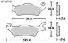 Kitaco SBS Brake Pad 951HF GSX-S125 ('18~), GSX-R125 ('18~), GIXXER '17-777-0951000