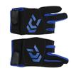 Touchscreen Outdoor Fishing Gloves Self Adhesive Free Size Wear Resistant Anti Slip Blue Breathable Fishing Gloves