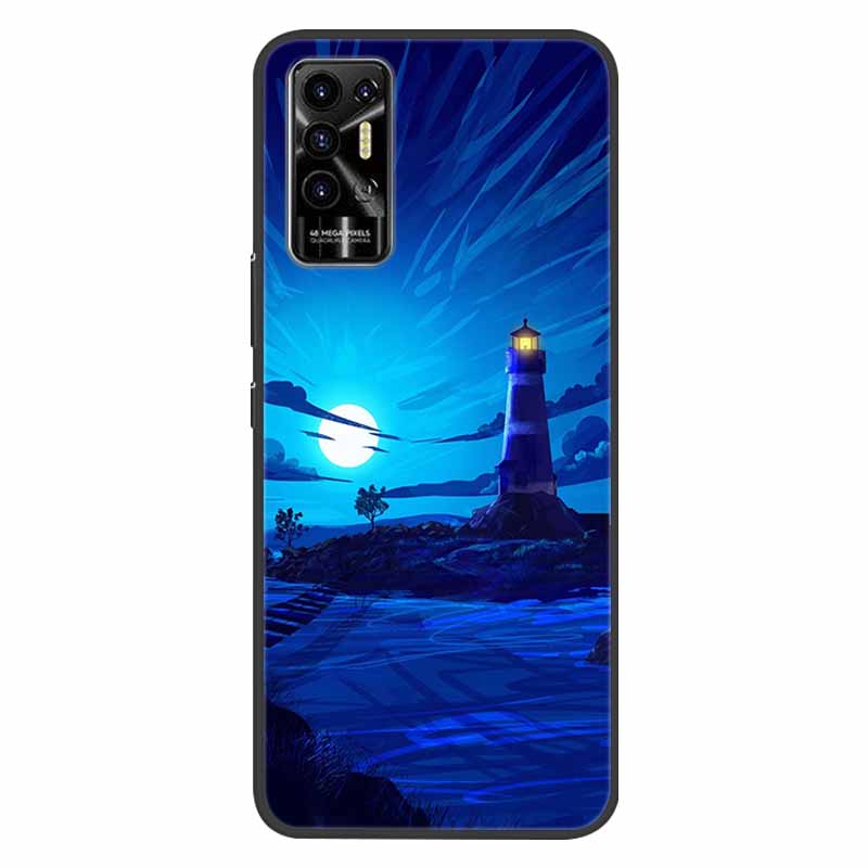 For Tecno Pova 2 Case Pova2 Shockproof Soft silicone TPU Back Cover For Tecno Pova 2 Phone Cases Pova2 2021 Case Cute Cartoon