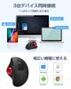 [2023 New Model] Wireless Trackball Mouse, Dual Mode, 2.4GHzBluetooth Compatible, Instant Connection, Thumb-Operated, Connects 3 Devices