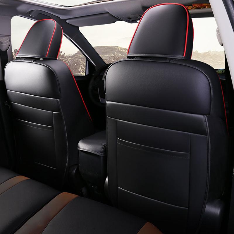 Original Custom Car Seat Covers For Toyota Select Rav4 2013-2018 Waterproof Artificial Leather protection Interior Auto Parts