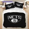Brooklyn Nets Basketball Legacy Bedding(1 * duvet cover + 2 * pillowcase, without core)Soft and comfortable Bedding set Christmas birthday gift